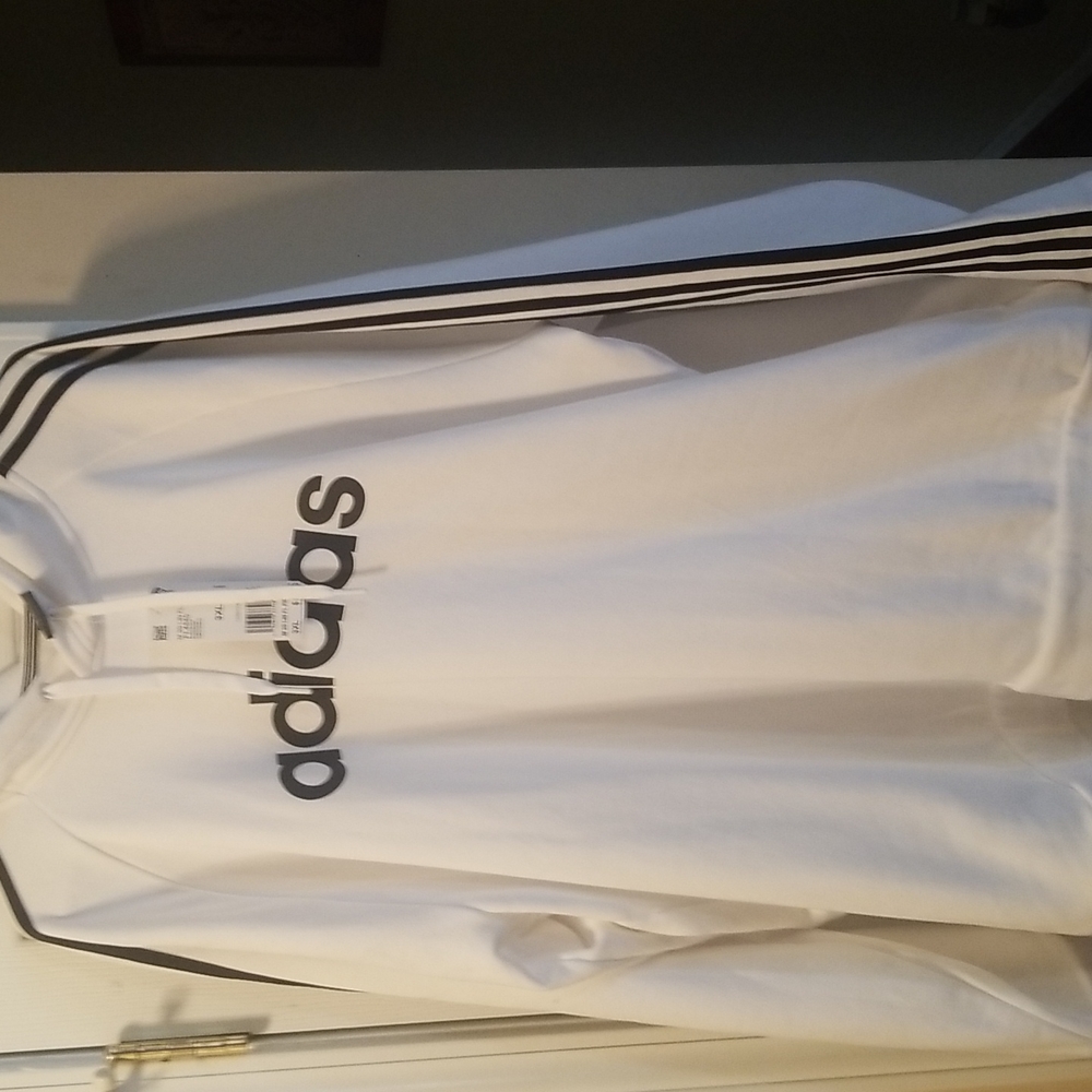 Addidas hoodie white 3xl